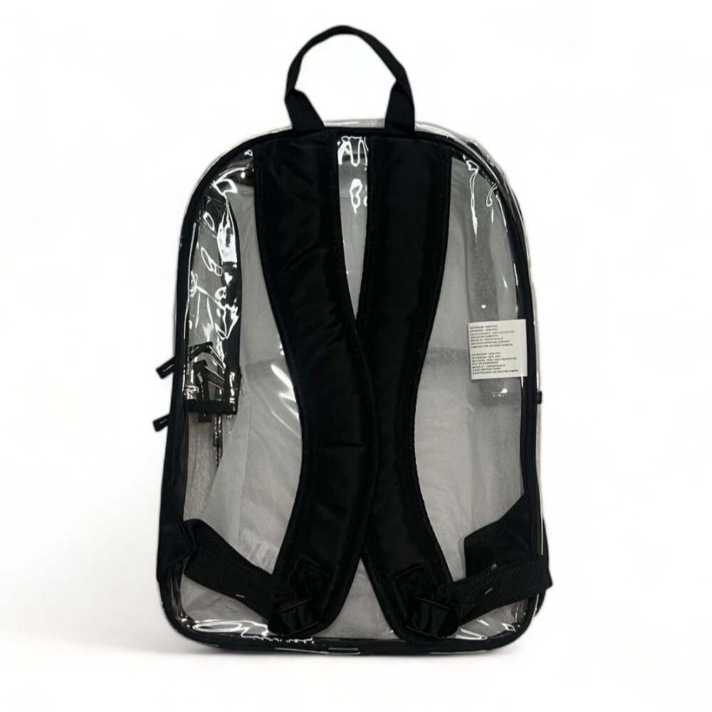 Eastsport Clear Backpack With Zipper Pouch Set - Multiple Colors, Pack of 4, New - Picture 7 of 16